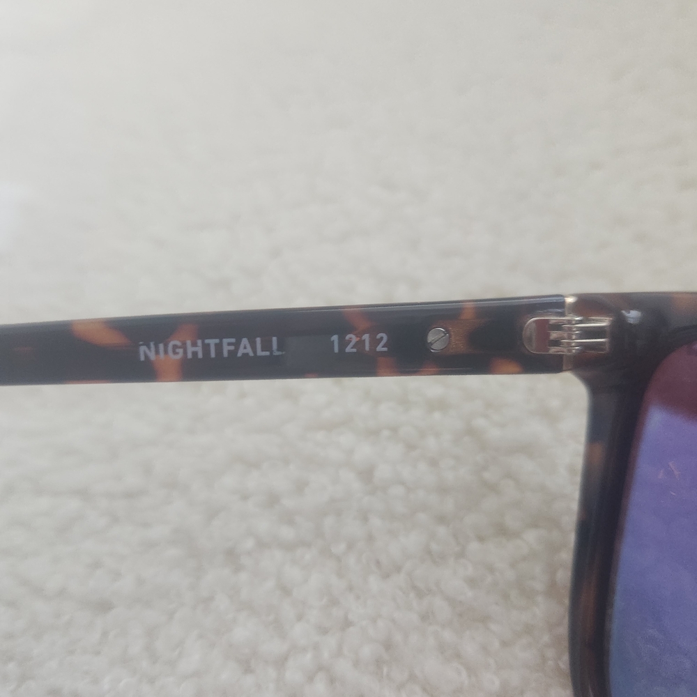 Quay Australia Nightfall Tortoise Brown Polarized Sunglasses MirroredSold Out - Picture 15 of 17
